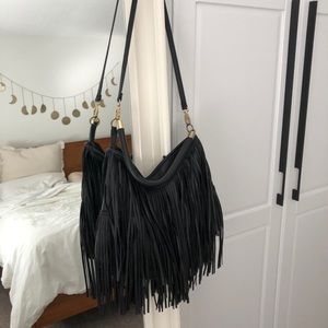 Black tassel purse